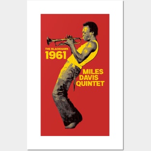 Classic Sax Miles Davis Golden Posters and Art